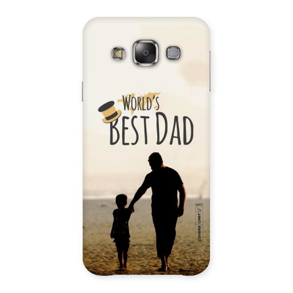 Worlds Best Dad Back Case for Galaxy E7