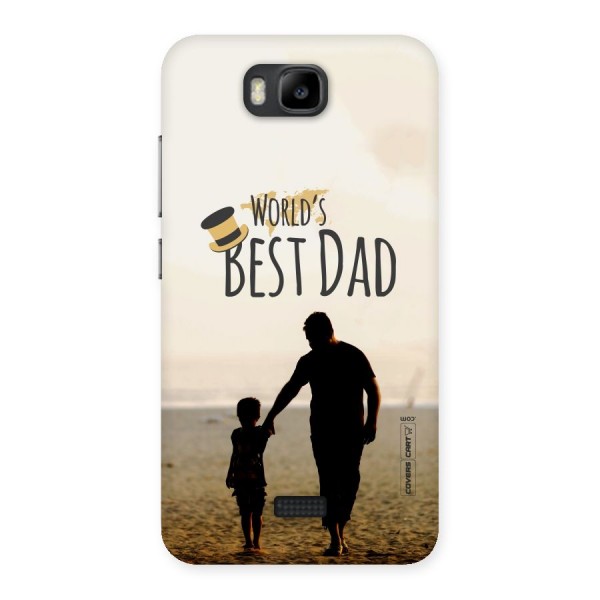 Worlds Best Dad Back Case for Honor Bee
