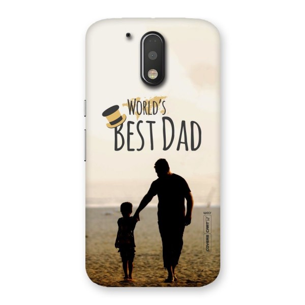 Worlds Best Dad Back Case for Motorola Moto G4