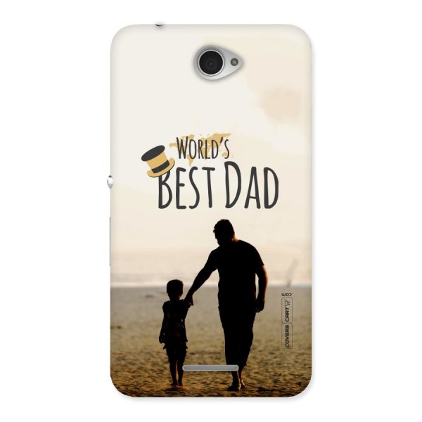 Worlds Best Dad Back Case for Sony Xperia E4