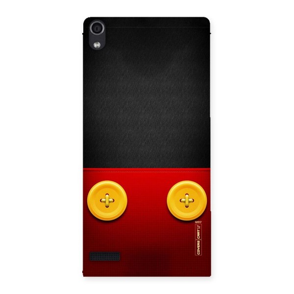 Yellow Button Back Case for Ascend P6