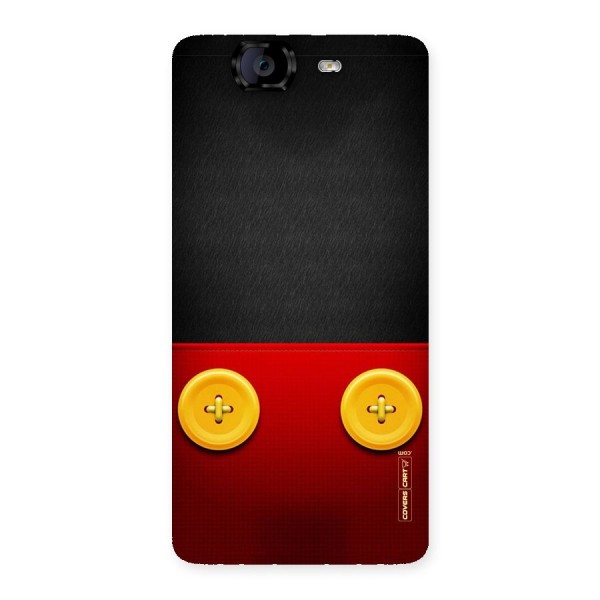 Yellow Button Back Case for Canvas Knight A350