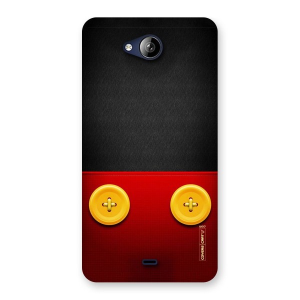 Yellow Button Back Case for Canvas Play Q355