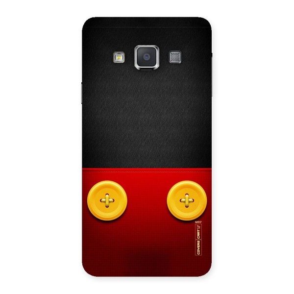 Yellow Button Back Case for Galaxy A3