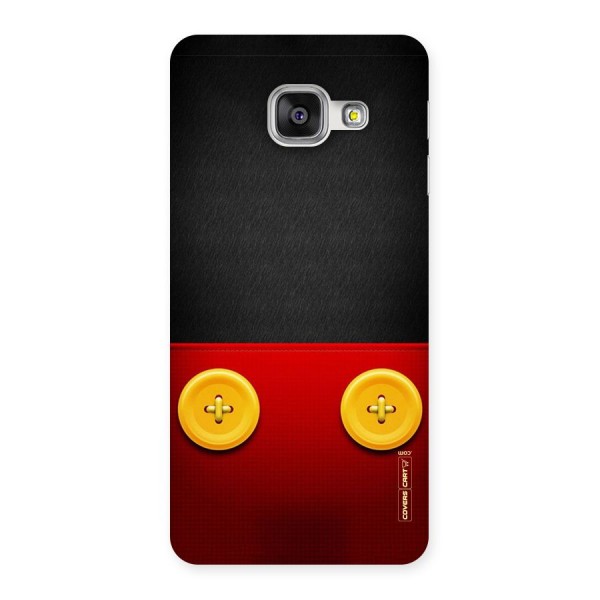 Yellow Button Back Case for Galaxy A3 2016