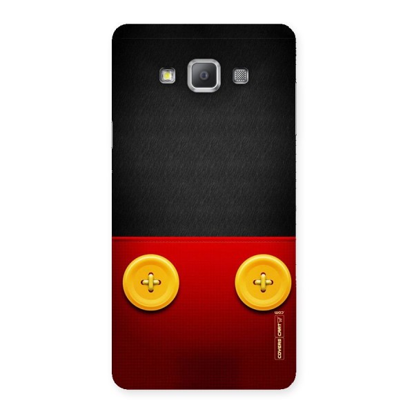 Yellow Button Back Case for Galaxy A7