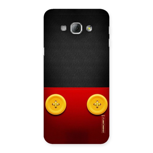 Yellow Button Back Case for Galaxy A8