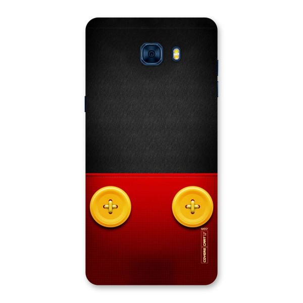 Yellow Button Back Case for Galaxy C7 Pro