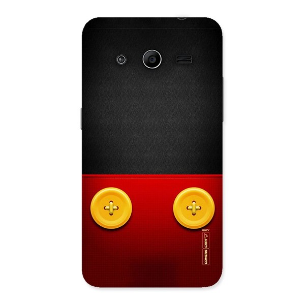 Yellow Button Back Case for Galaxy Core 2