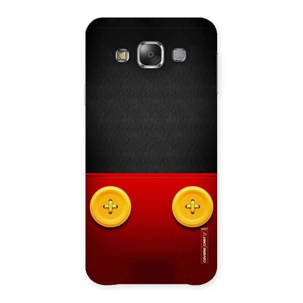 Yellow Button Back Case for Galaxy E7