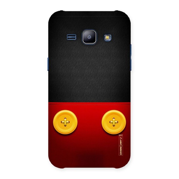 Yellow Button Back Case for Galaxy J1