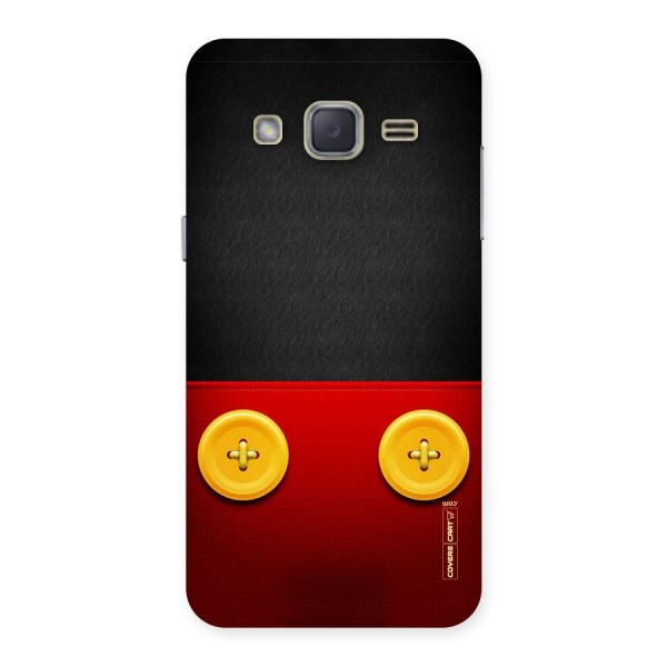 Yellow Button Back Case for Galaxy J2