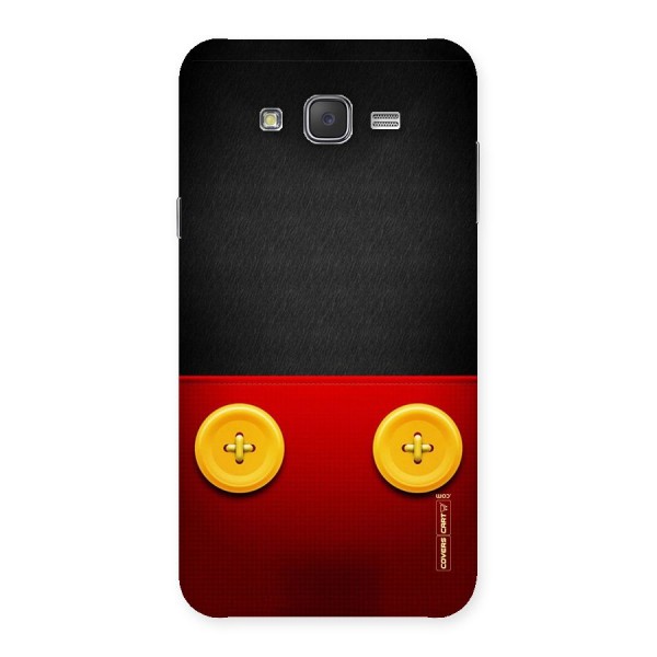 Yellow Button Back Case for Galaxy J7