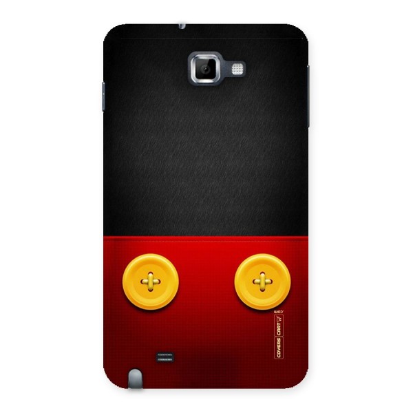 Yellow Button Back Case for Galaxy Note
