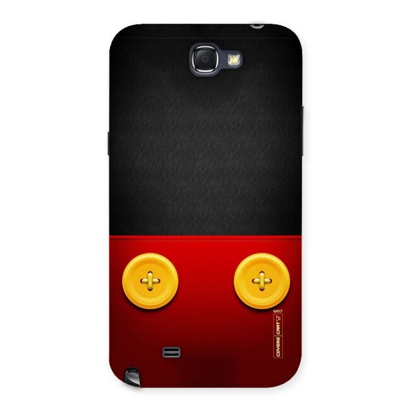 Yellow Button Back Case for Galaxy Note 2