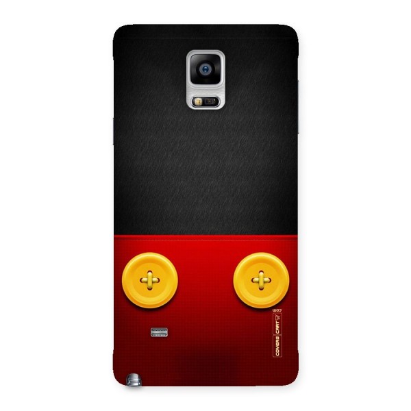 Yellow Button Back Case for Galaxy Note 4