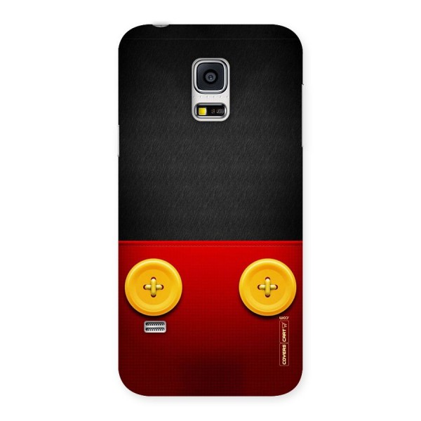 Yellow Button Back Case for Galaxy S5 Mini