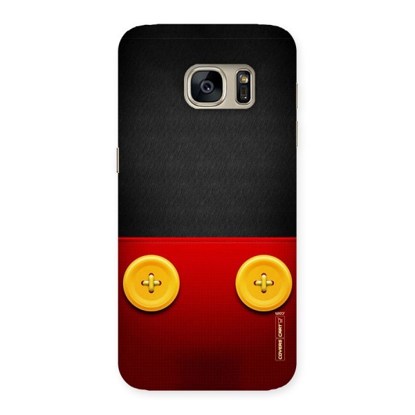 Yellow Button Back Case for Galaxy S7