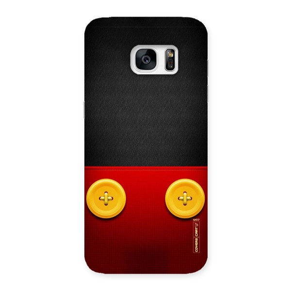 Yellow Button Back Case for Galaxy S7 Edge
