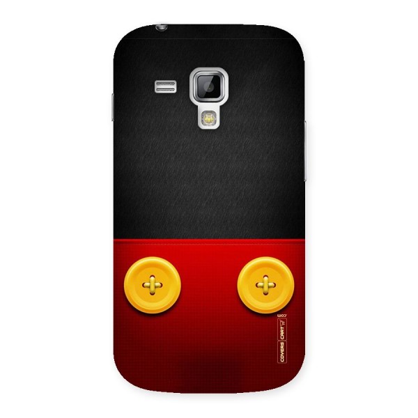 Yellow Button Back Case for Galaxy S Duos