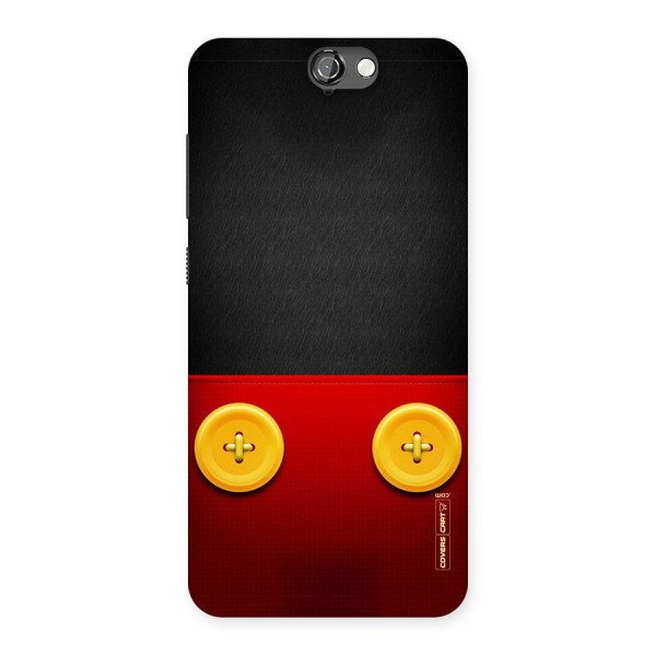 Yellow Button Back Case for HTC One A9
