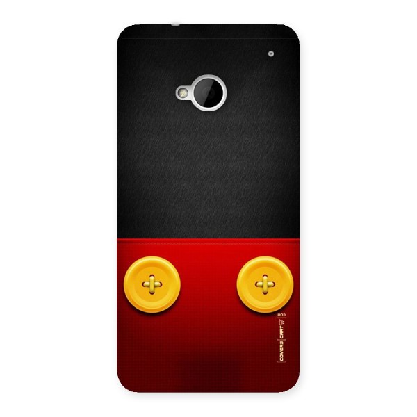 Yellow Button Back Case for HTC One M7
