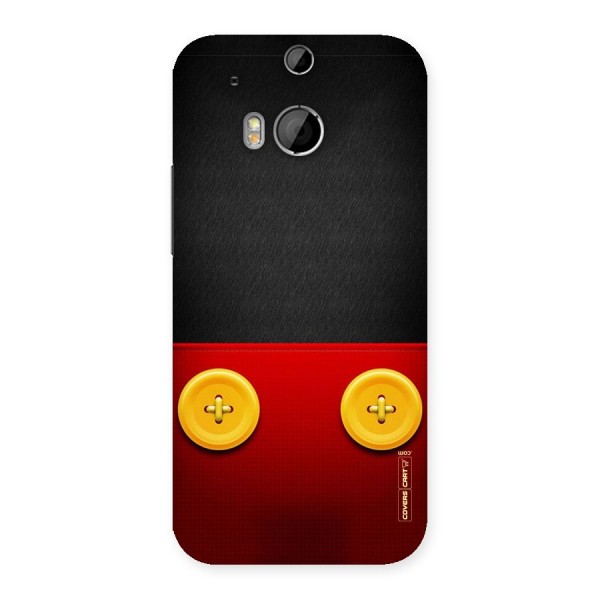Yellow Button Back Case for HTC One M8