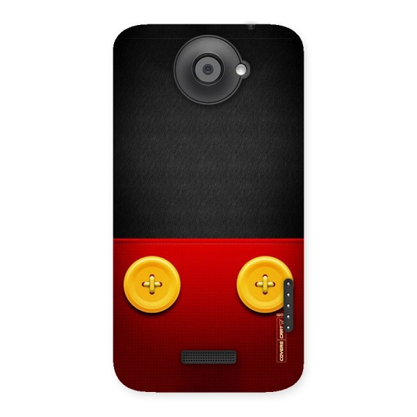 Yellow Button Back Case for HTC One X