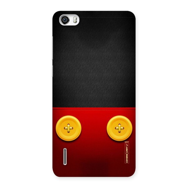 Yellow Button Back Case for Honor 6