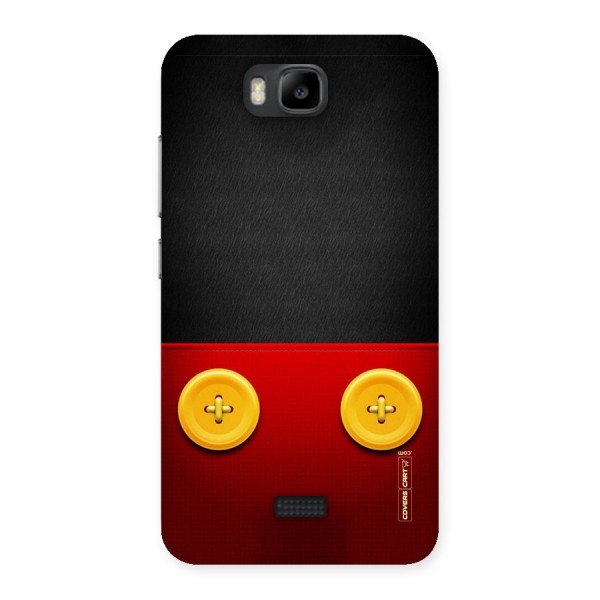 Yellow Button Back Case for Honor Bee