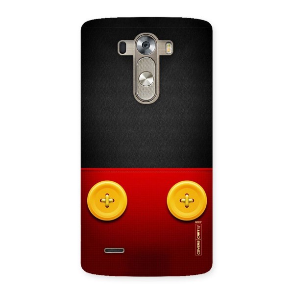 Yellow Button Back Case for LG G3