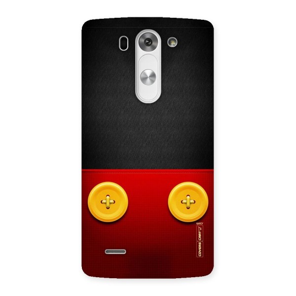 Yellow Button Back Case for LG G3 Beat