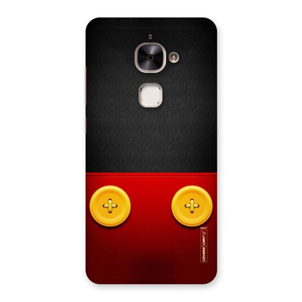 Yellow Button Back Case for Le 2