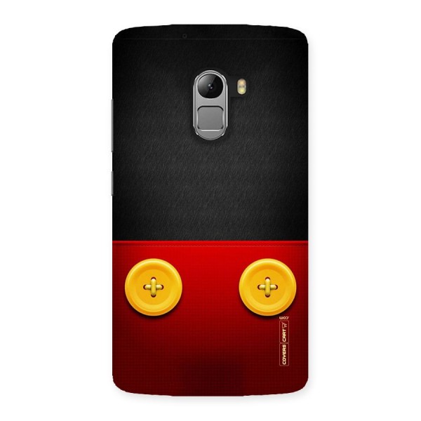 Yellow Button Back Case for Lenovo K4 Note