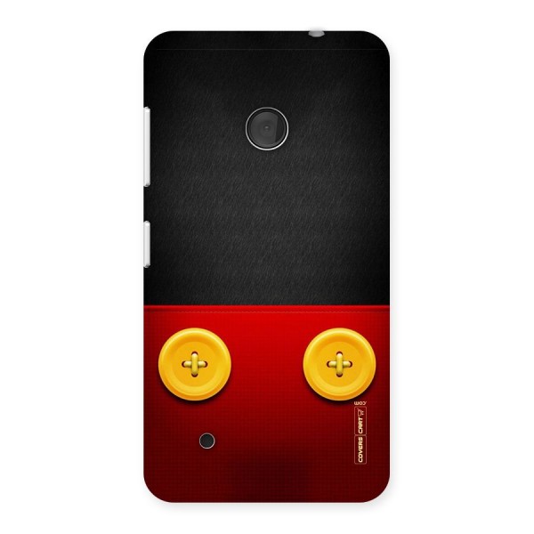 Yellow Button Back Case for Lumia 530