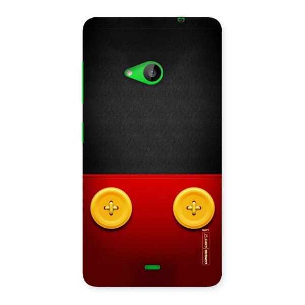 Yellow Button Back Case for Lumia 535