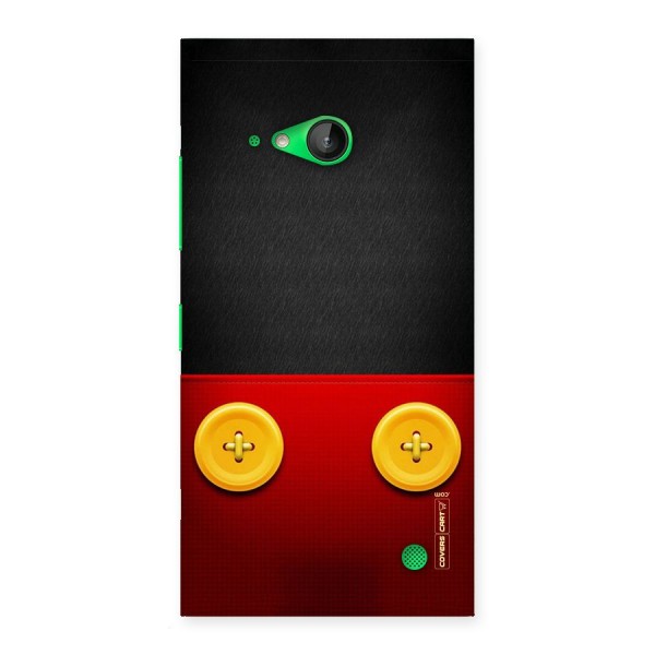 Yellow Button Back Case for Lumia 730