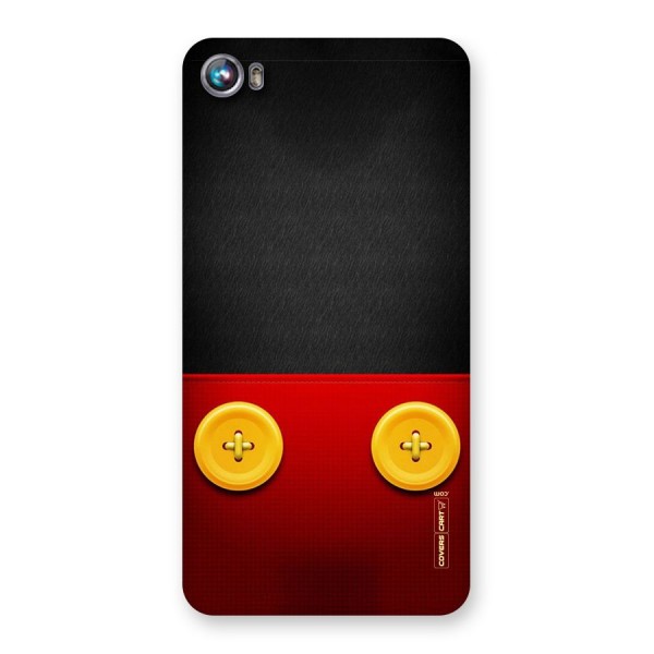 Yellow Button Back Case for Micromax Canvas Fire 4 A107