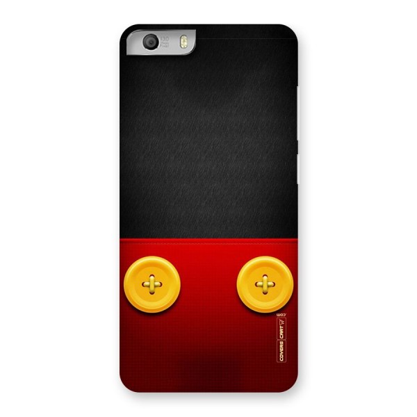 Yellow Button Back Case for Micromax Canvas Knight 2