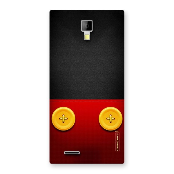 Yellow Button Back Case for Micromax Canvas Xpress A99
