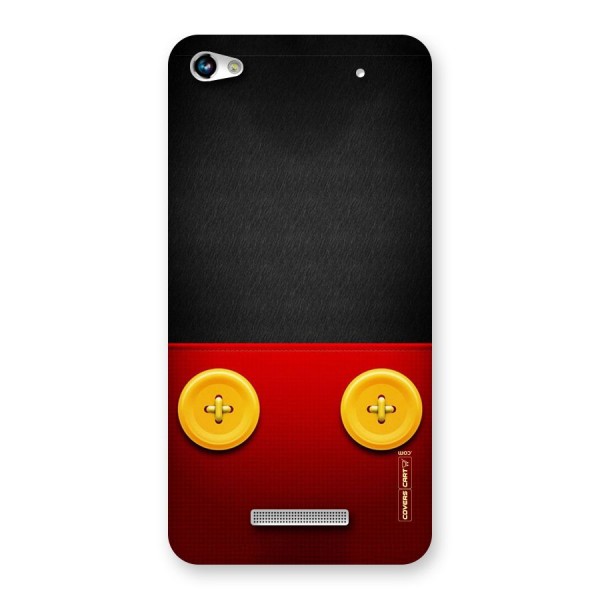 Yellow Button Back Case for Micromax Hue 2