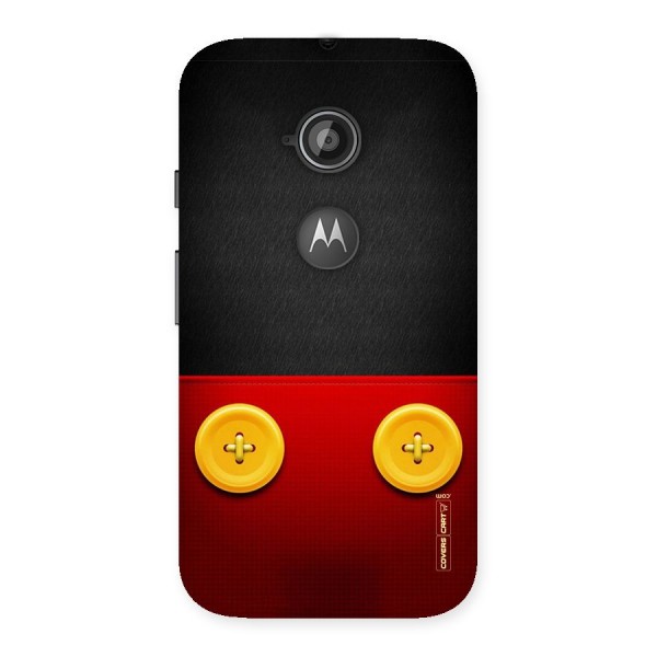 Yellow Button Back Case for Moto E 2nd Gen