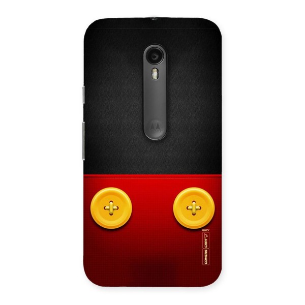 Yellow Button Back Case for Moto G3