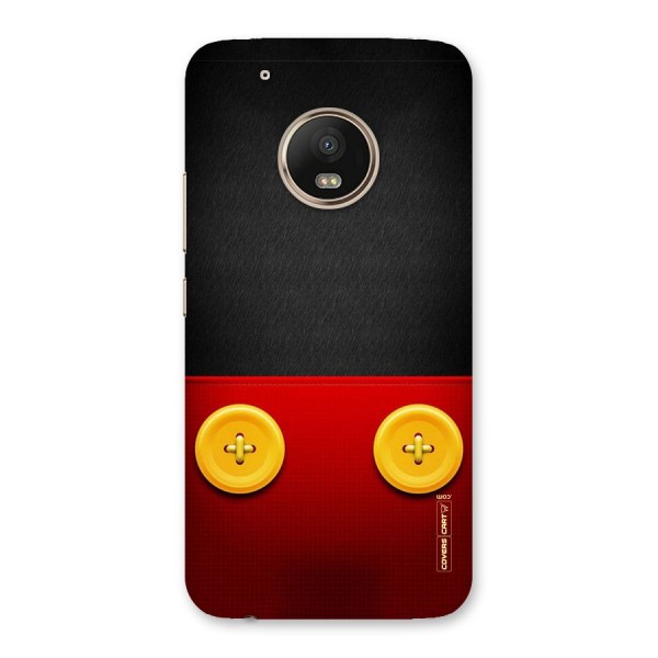Yellow Button Back Case for Moto G5 Plus