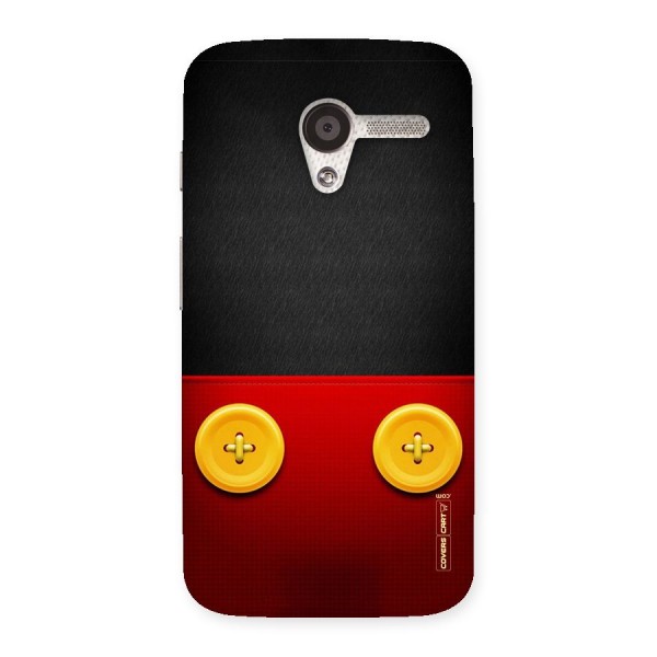 Yellow Button Back Case for Moto X