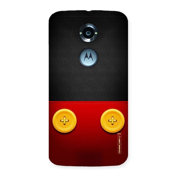 Yellow Button Back Case for Moto X 2nd Gen