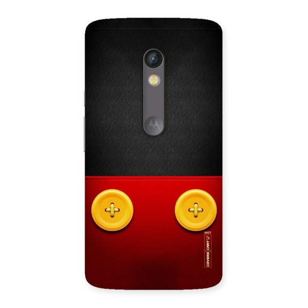 Yellow Button Back Case for Moto X Play