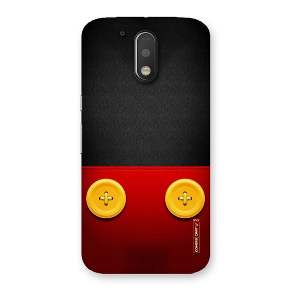Yellow Button Back Case for Motorola Moto G4