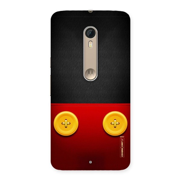Yellow Button Back Case for Motorola Moto X Style