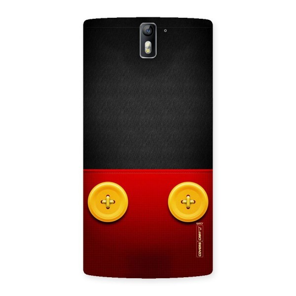 Yellow Button Back Case for One Plus One